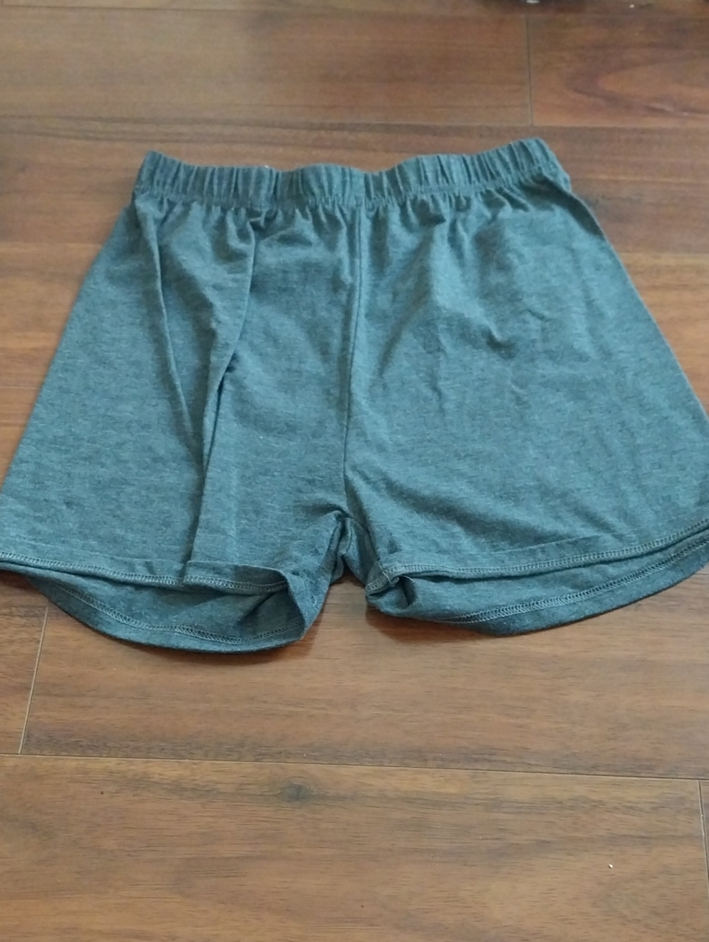 SHEIN Heathered Dark Gray Athletic Knit Shorts